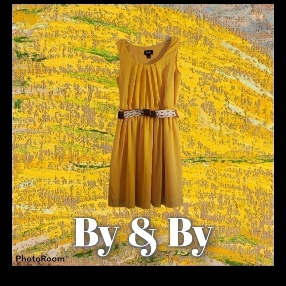 BY&BY dress size medium mustard color